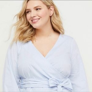 Lane Bryant Wrap Top Size 18
